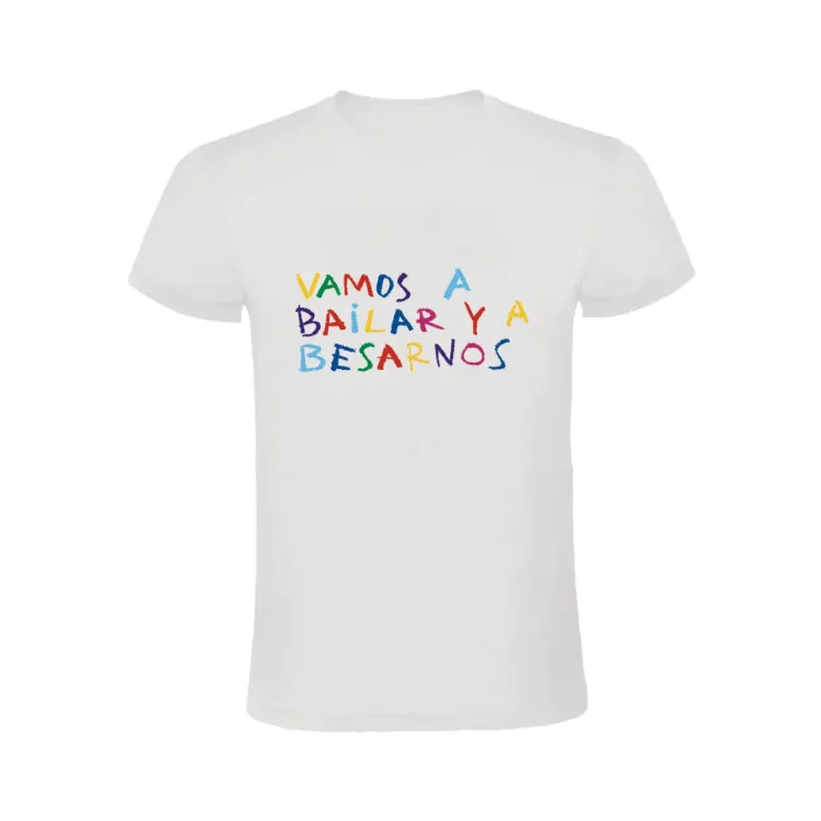 VAMOS A BAILAR Y A BESARNOS -  CAMISETA CACHORRO LOZANO
