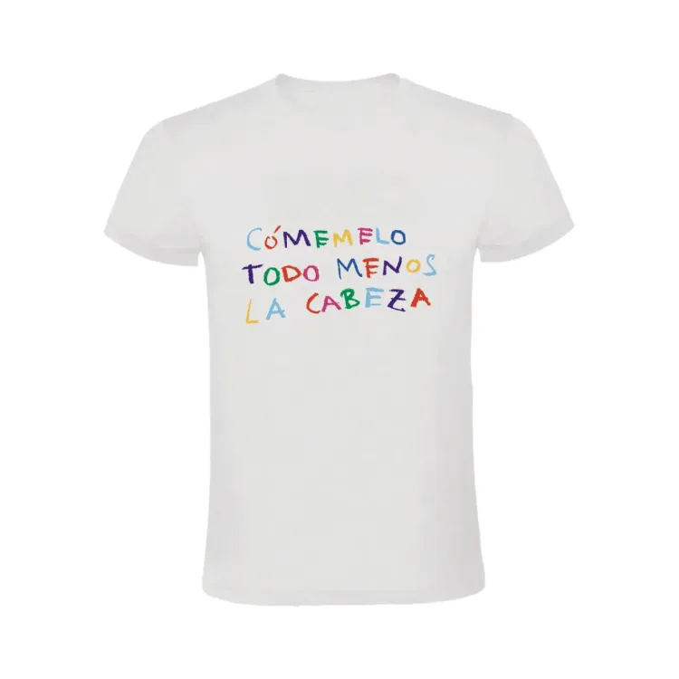 CÓMEMELO TODO MENOS LA CABEZA -TSHIRT CACHORRO LOZANO