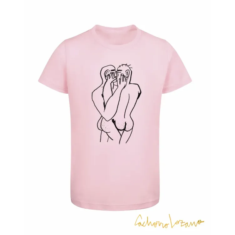 LOVERS AMANTES CAMISETA ROSA - CAMISETA CACHORRO LOZANO