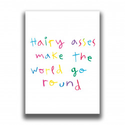 PRINT HAIRY ASSES MAKE THE...