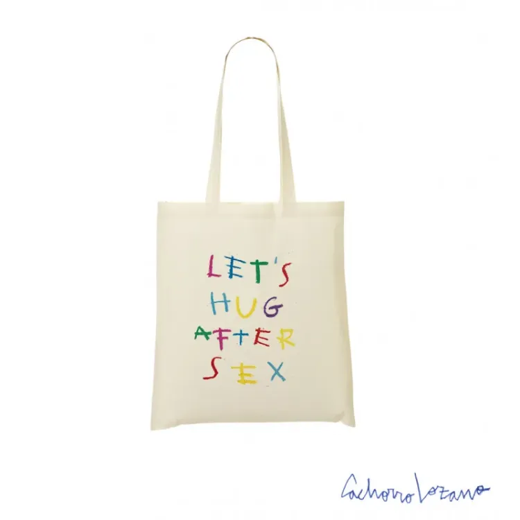 LET'S HUG AFTER SEX  TOTE BAG