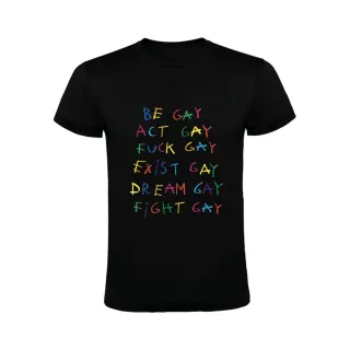 BE GAY CAMISETA