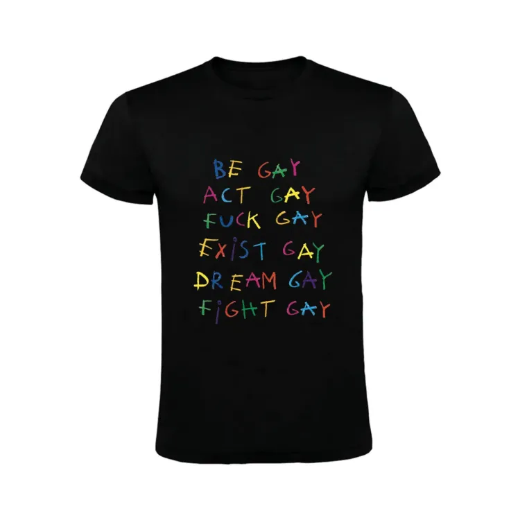 BE GAY CAMISETA