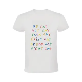 BE GAY CAMISETA