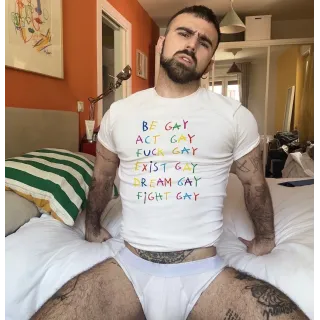 BE GAY CAMISETA