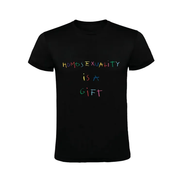 HOMOSEXUALITY IS A GIFT CAMISETA