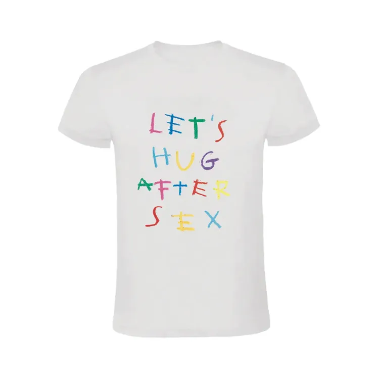 LET'S HUG AFTER SEX CAMISETA