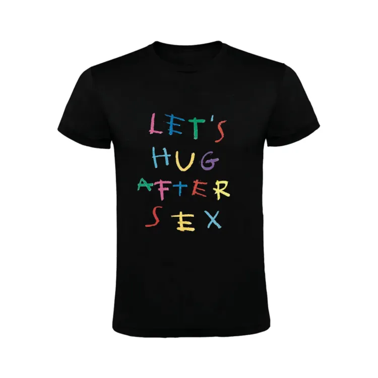 LET'S HUG AFTER SEX CAMISETA