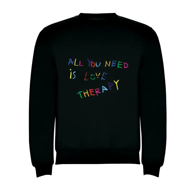 all-you-need-is-therapy-sweatshirt-sad-horny-cachorro-lozano